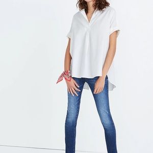 Madewell cropped collared shirt